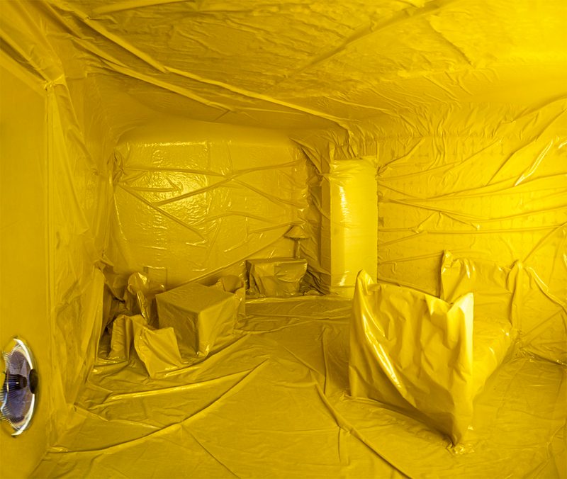 Illustration for article titled These Giant Balloons Inflated Indoors Look Completely Surreal